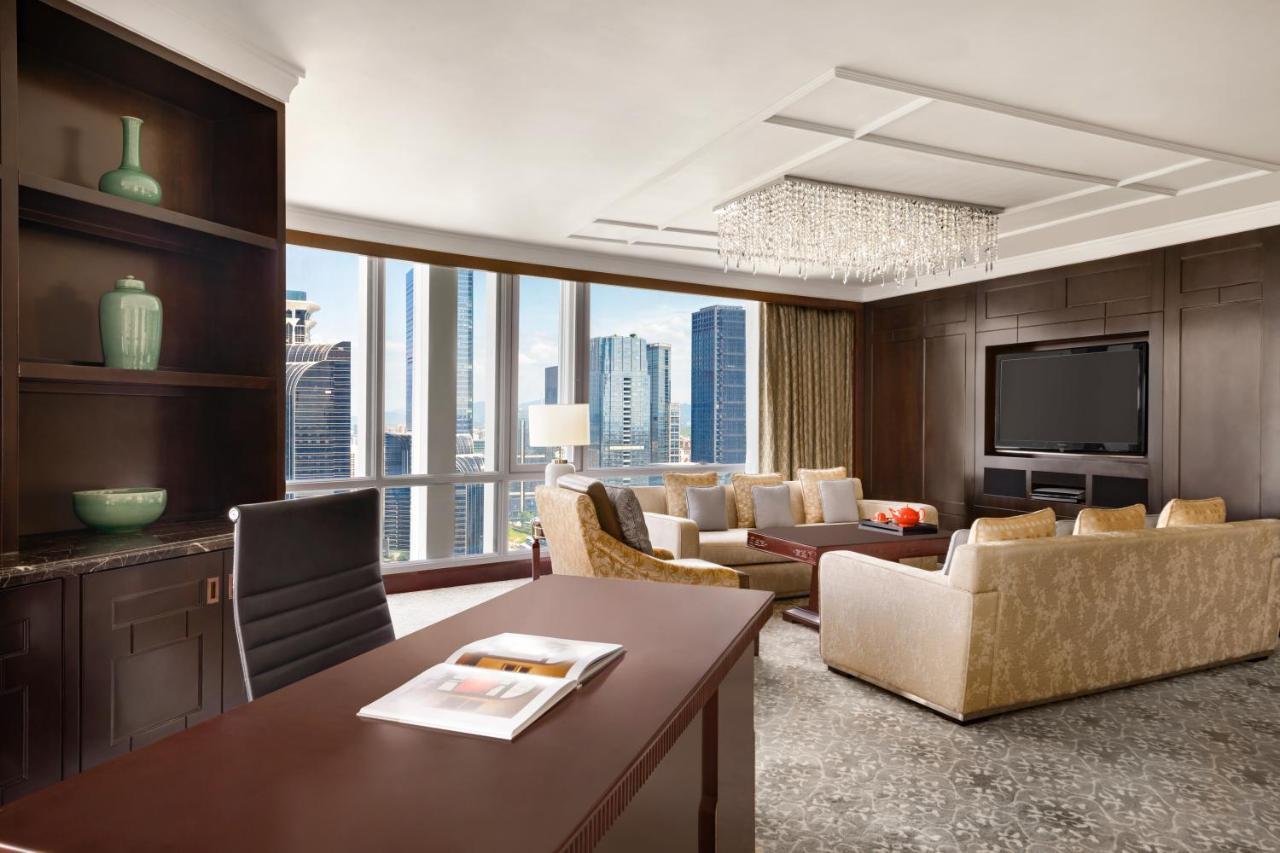 Futian Shangri-La, Shenzhen,Near To Shenzhen Convention&Exhibition Centre, Futian Railway Station Exterior foto