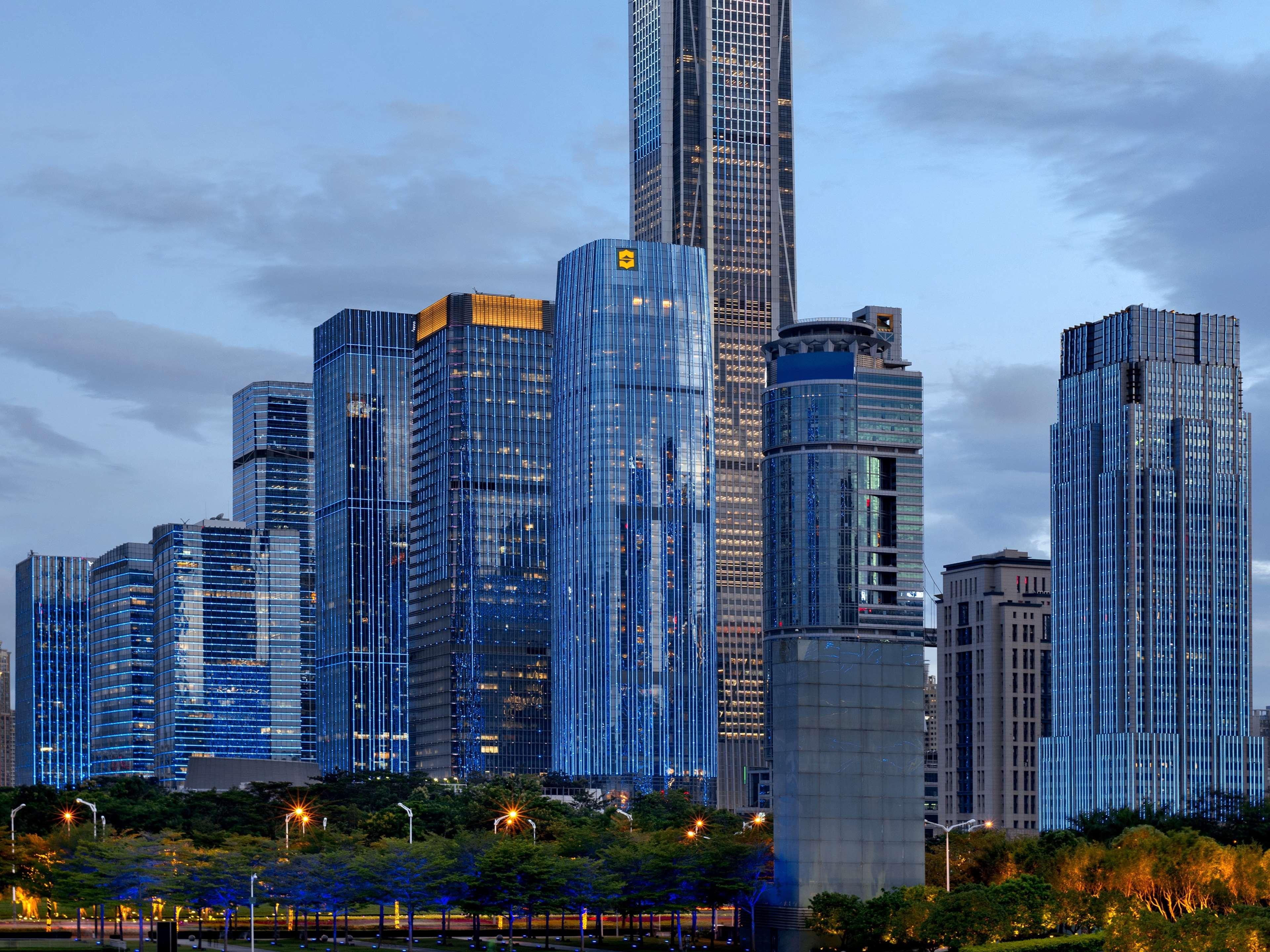 Futian Shangri-La, Shenzhen,Near To Shenzhen Convention&Exhibition Centre, Futian Railway Station Exterior foto