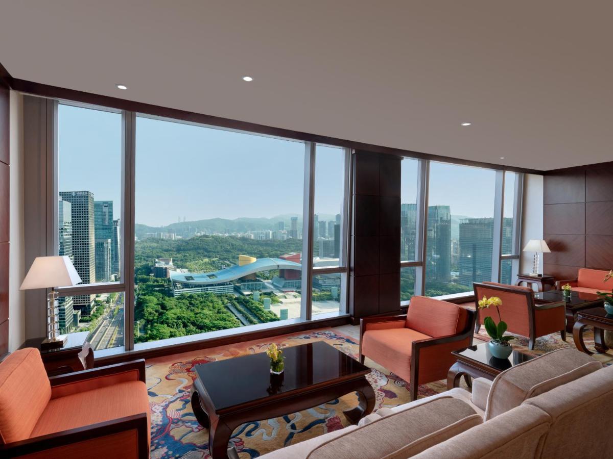 Futian Shangri-La, Shenzhen,Near To Shenzhen Convention&Exhibition Centre, Futian Railway Station Exterior foto